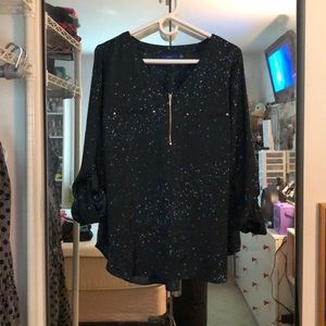 Cuffed Sleeve Blouse